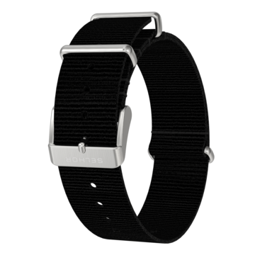 [S4201AB] Selhor Diver Black Nylon Strap